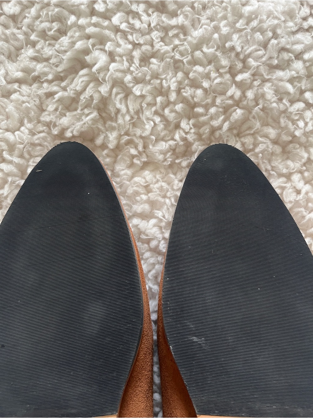 Portland Leather Patina Pointed Toe Suede Loafers in Cognac Brown - Picture 6 of 7